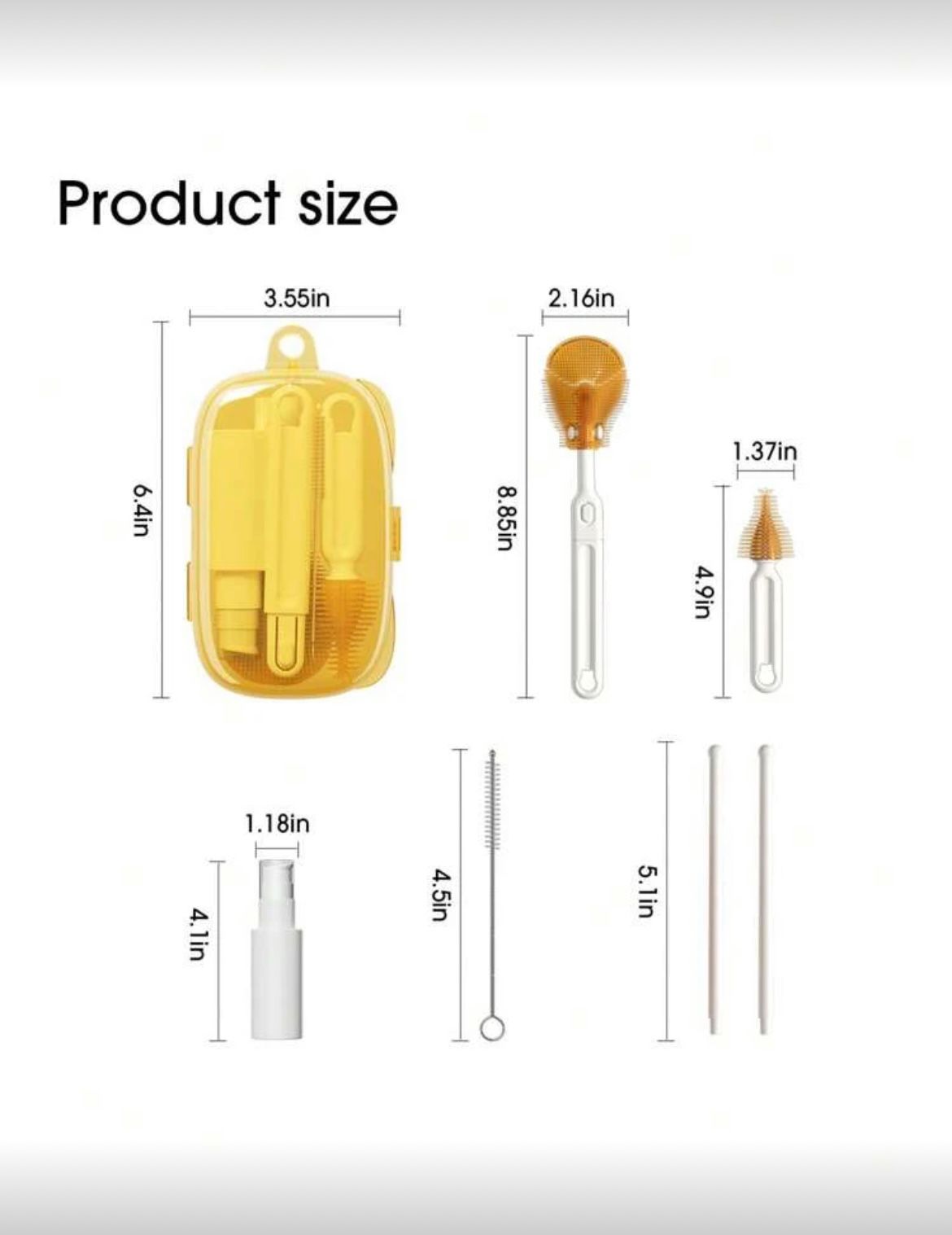 طقم فرش تنظيف لأدوات الرضّاعة - Image 2