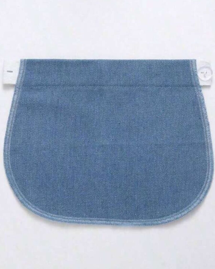 تمديد خصر البنطلون للحوامل – حزام قابل للتعديل (أزرق فاتح)