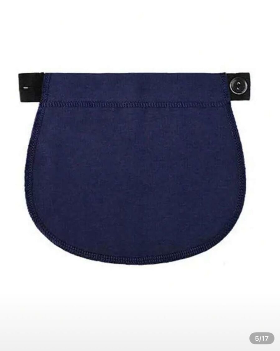 تمديد خصر البنطلون للحوامل – حزام قابل للتعديل (كحلي)